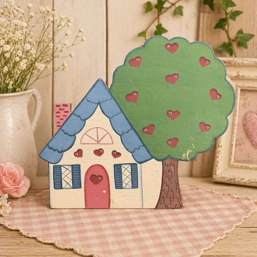 Vintage Wooden House Decor